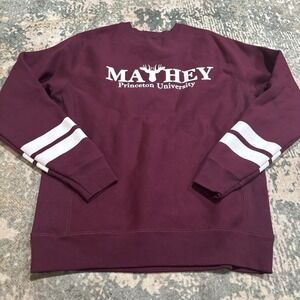 Rare Hillflint Princeton University Mathey College Sweatshirt Maroon Men's M
